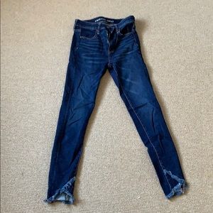 American Eagle Super High Rose Jegging Crop